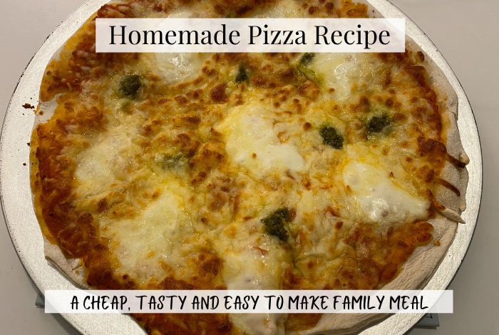 Easiest Homemade Pizza Recipe Ever (Super Cheap To Make!) - Medium Sized  Family