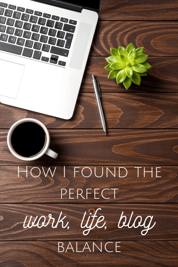 How I found the perfect work, life, blog balance.
