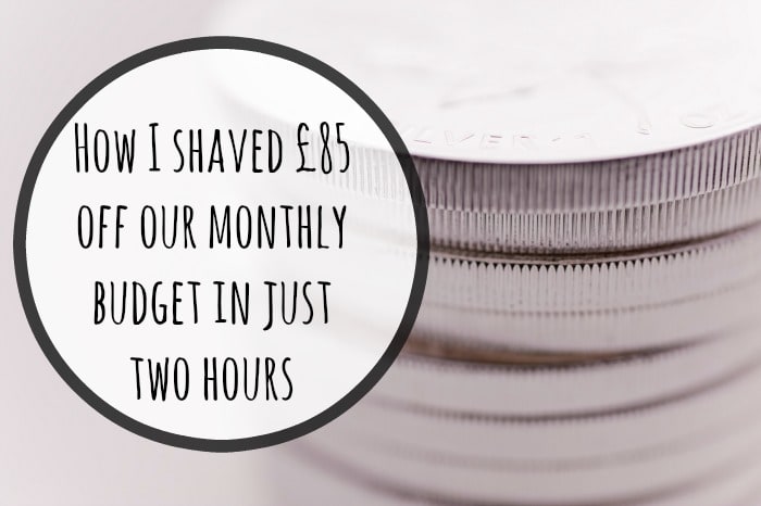 How I shaved £85 off our monthly budget in just two hours