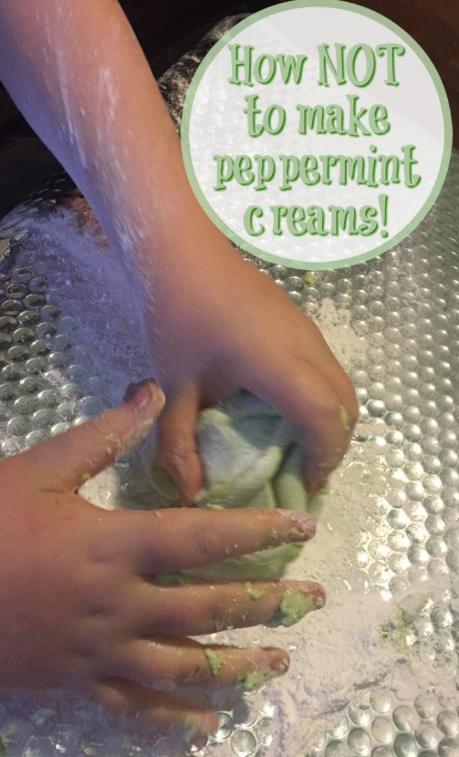 How NOT to make peppermint creams!