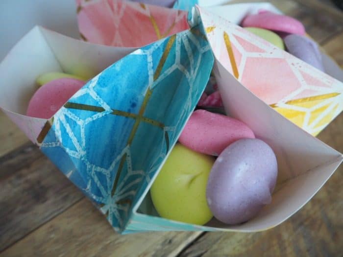How to make a DIY paper basket - perfect for treats and gifts....