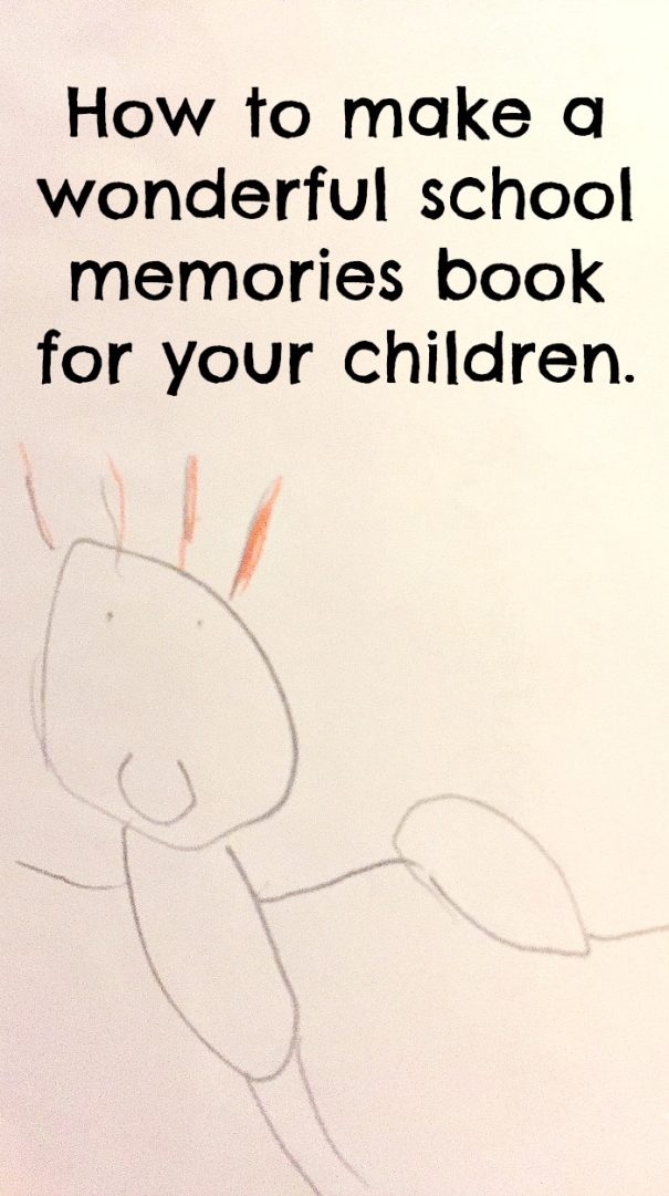 How to make a wonderful school memories book for your children.