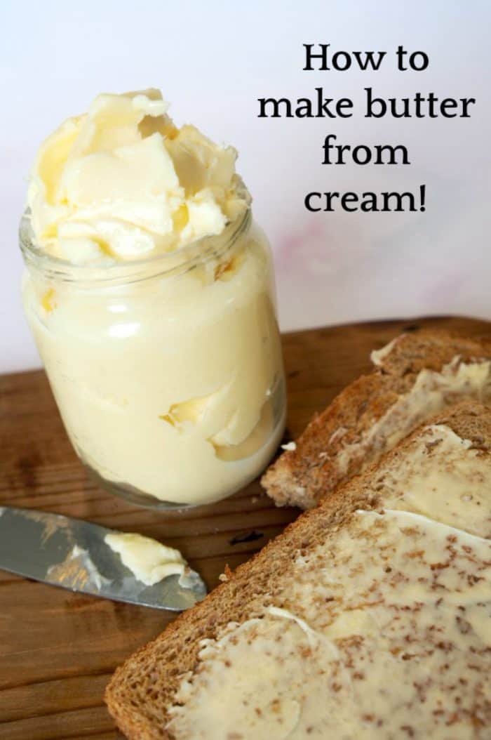 How to make butter from cream in less than 10 minutes