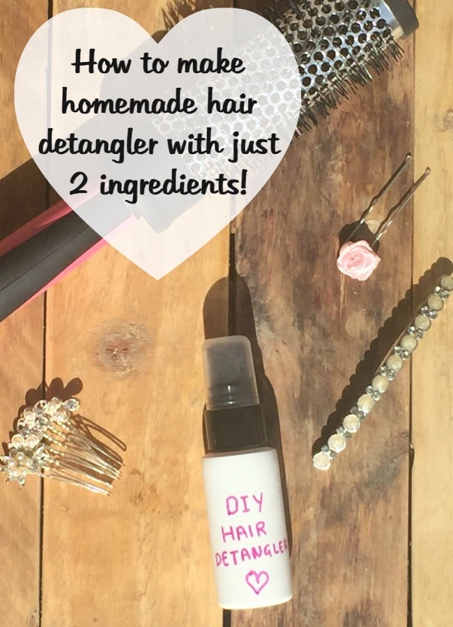 How to make homemade hair detangler with just two ingredients!