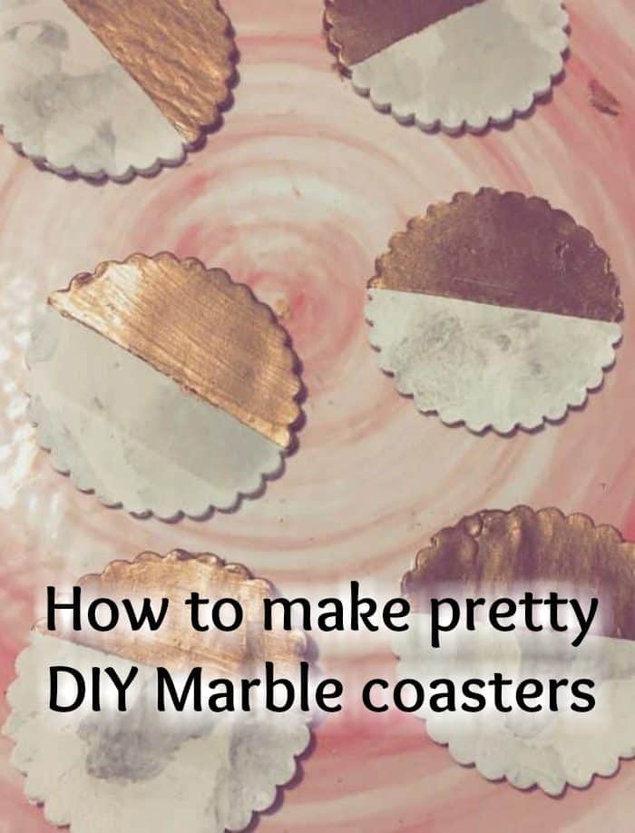How to make pretty DIY Marble coasters
