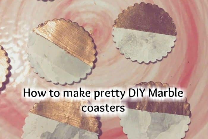 How to make pretty DIY Marble coasters....