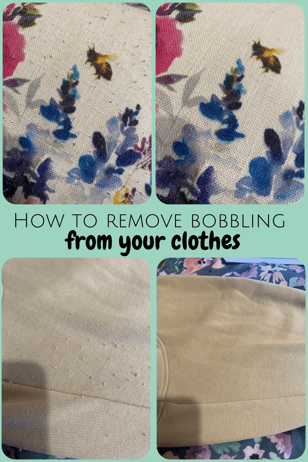 How to remove Bobbles from clothes.... The Diary of a Frugal Family