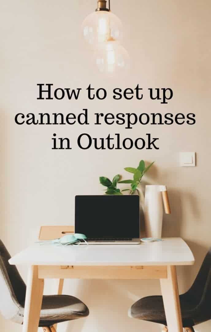 How to set up canned responses in Outlook