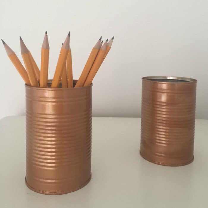 How to turn a tin can from the recycling pile into something pretty....