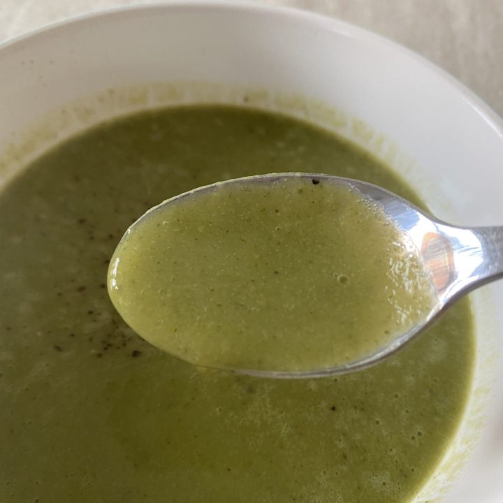Herby Pea and Broccoli Soup....