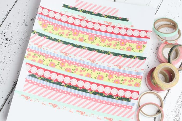 Washi Tape Home Sweet Home Sign Craft