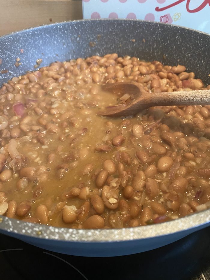 Homemade refried beans