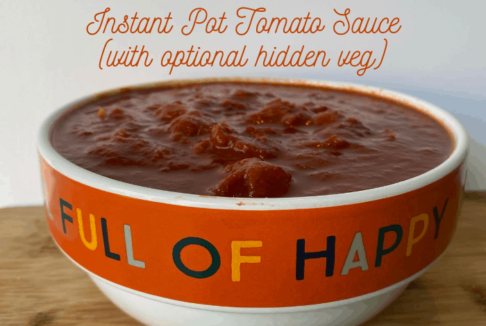 Instant Pot Tomato Sauce (with optional hidden veg)