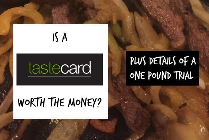 Is a Tastecard worth the money, plus details of a one pound trial