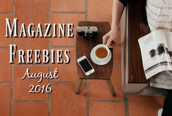 Magazine freebies - August 2016
