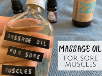 Massage oil for sore muscles....