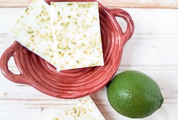 Homemade Zesty Coconut and Lime Soap....