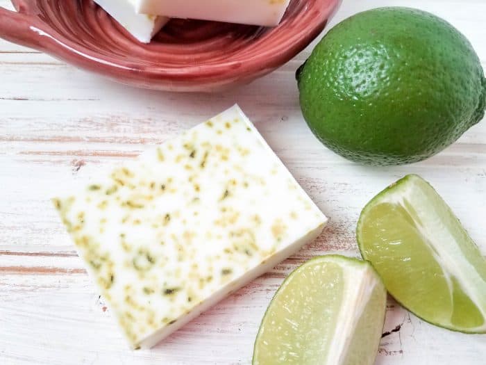 Homemade Zesty Coconut and Lime Soap....