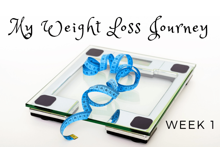My weight loss journey - week 1
