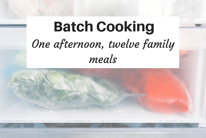 Batch Cooking - one afternoon, twelve family meals