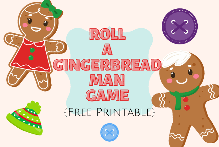 This super cute little roll a gingerbread game is going to give you and your family lots of fun over Christmas this year.