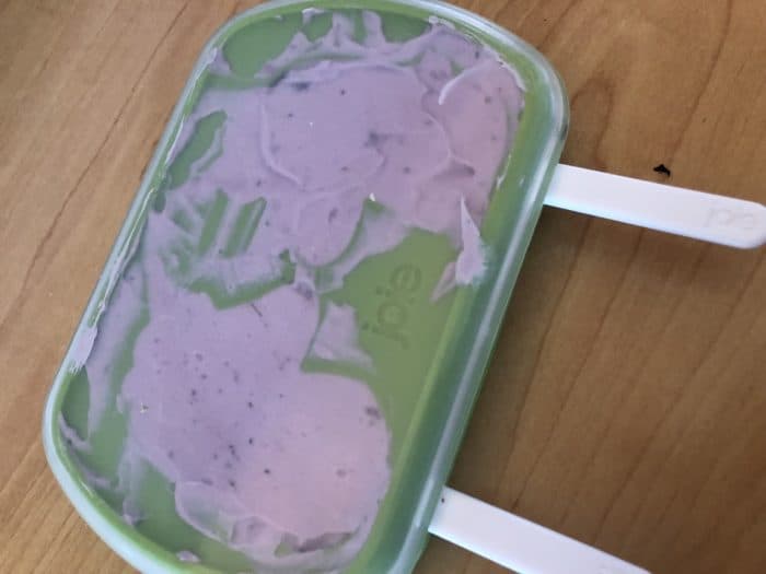 Yogurt ice lollies