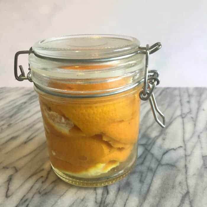 Homemade cleaning - DIY orange peel kitchen spray