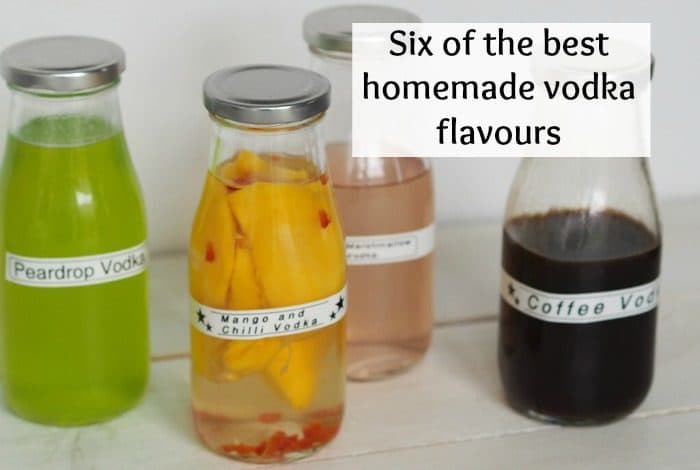 Six of my favourite homemade vodka flavours....