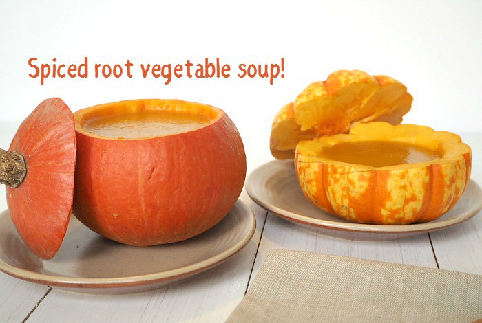 Spiced root vegetable soup