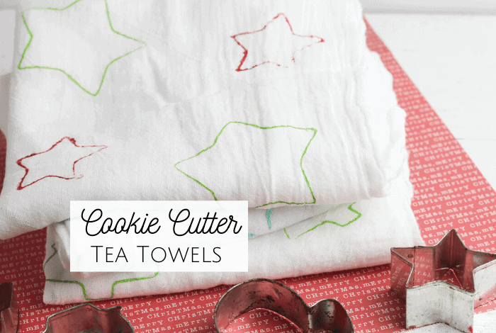 Super Cute Christmas Cookie Cutter Tea Towels..