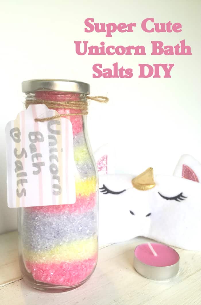 Super Cute Unicorn Bath Salts DIY