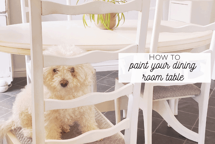 How to paint your dining room table