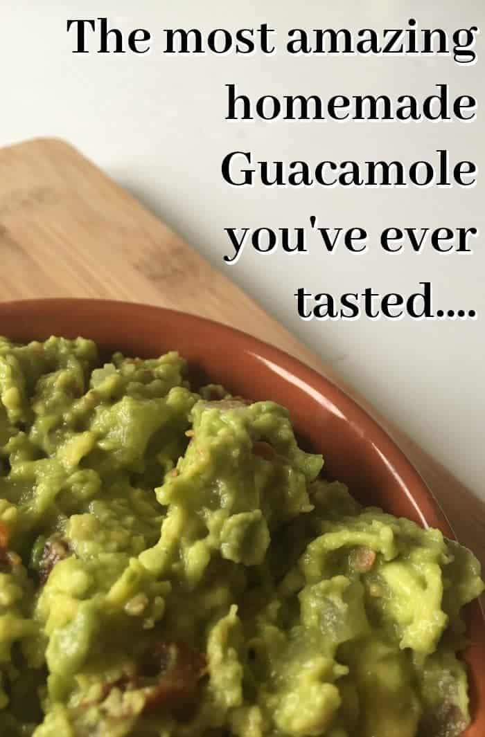 The most amazing homemade Guacamole you've ever tasted....