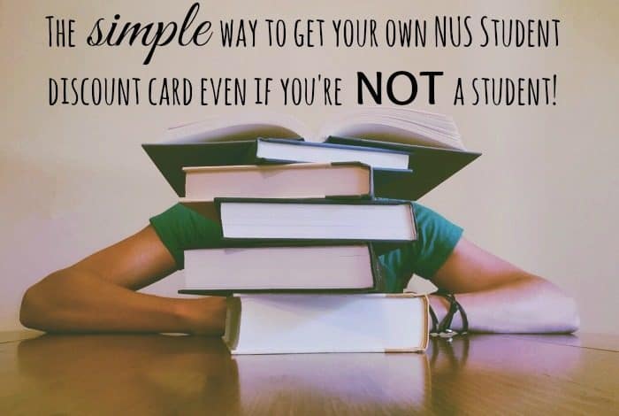 The simple way to get your own NUS Student discount card even if you're NOT a student!