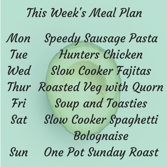 This week's family Meal Plan! #mealplan #mealplanning #mealprep #thrifty #frugalliving #frugal #family