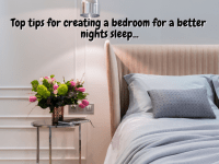 Top tips for creating a bedroom for a better nights sleep…