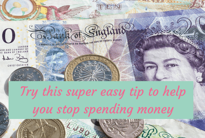 Try this super easy tip to help you stop spending money