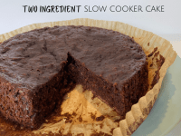Two Ingredient Slow Cooker Cake...