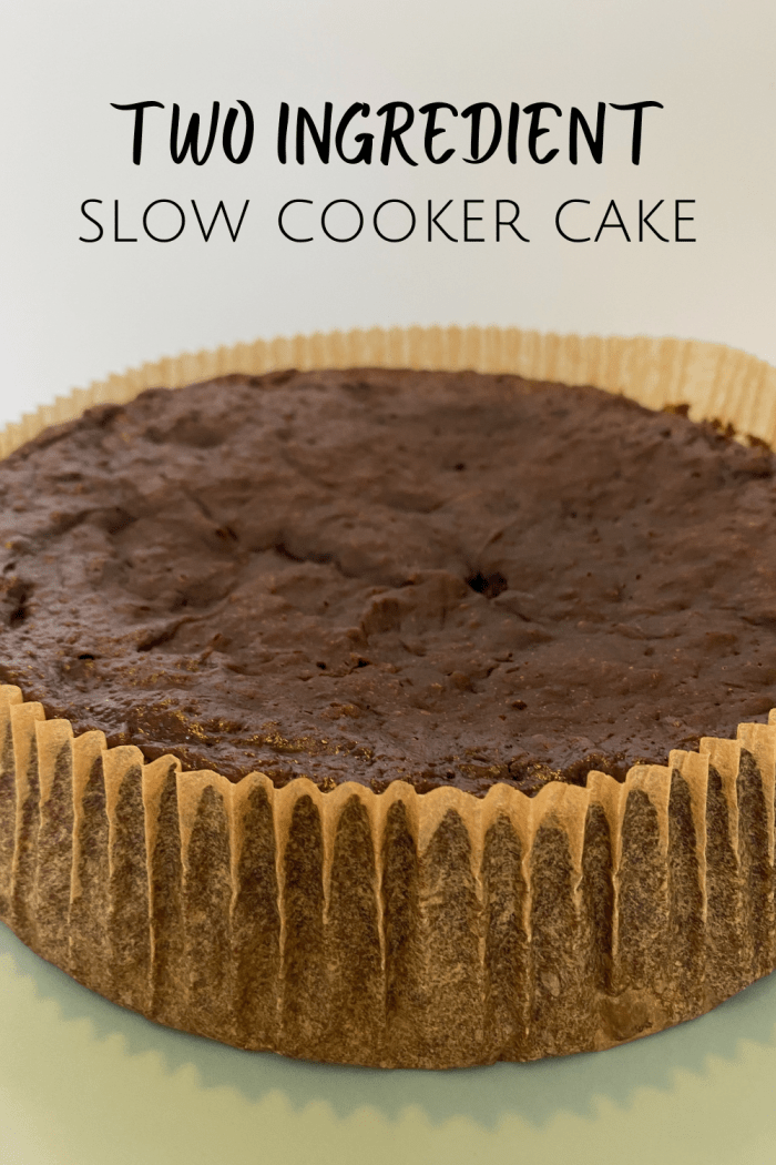 two ingredient slow cooker cake