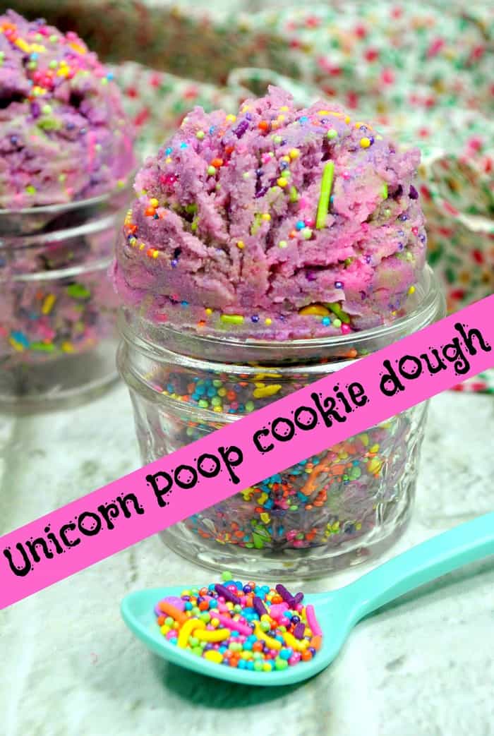 Unicorn Poop cookie Dough - fun and tasty!