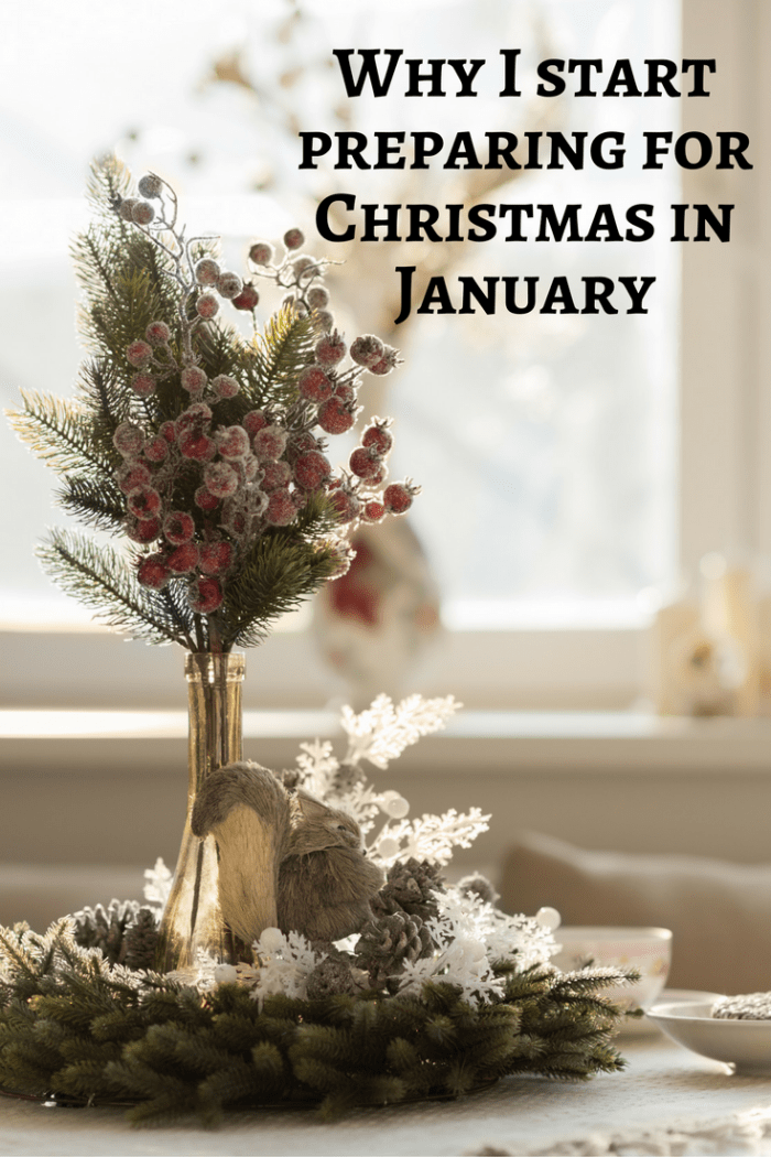 Why I start preparing for Christmas in January. It's an easy way to save money and hopefully have a great family Christmas because you'll be less stressed about it all. #familychristmas #moneysaving