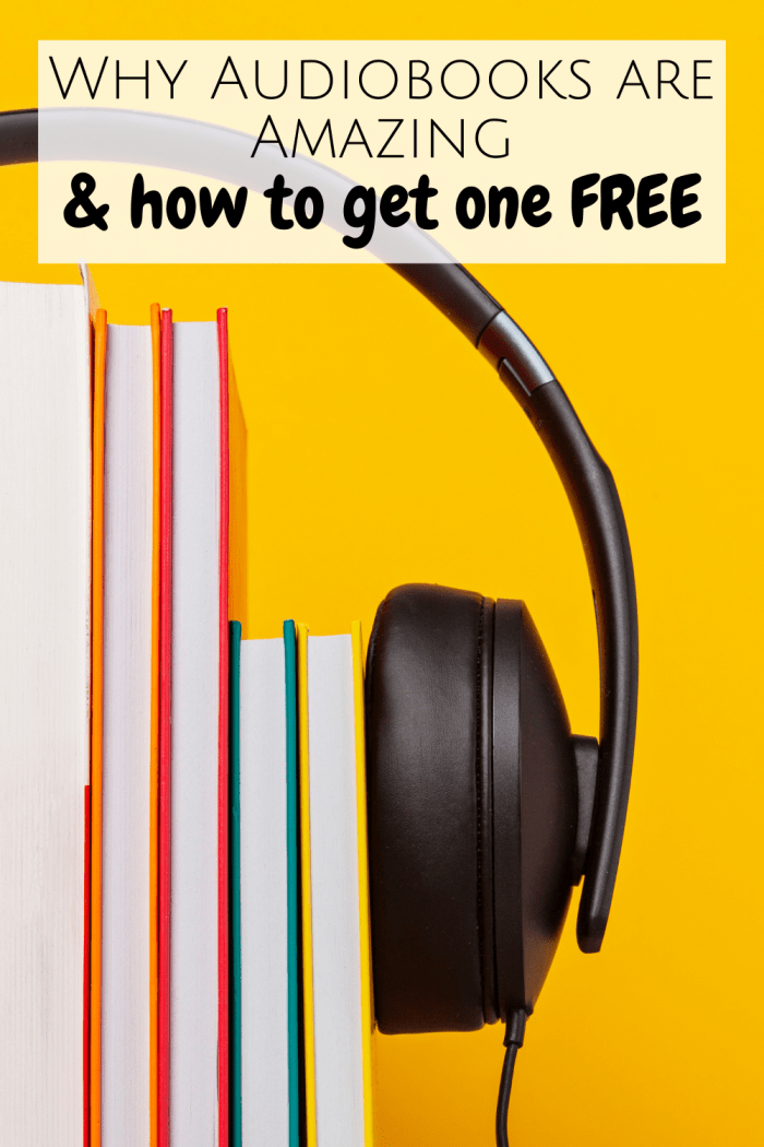 Why audiobooks are amazing and how you to get a free one to try for yourself.