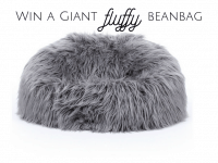 Win a giant faux fur beanbag....