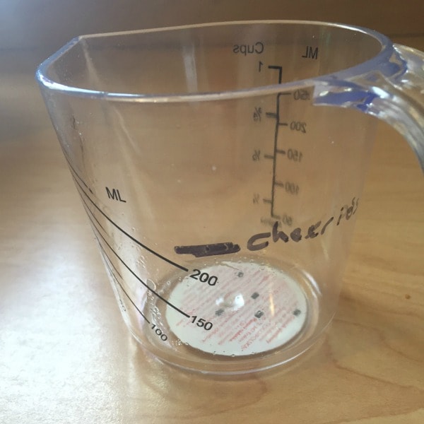 cereal measuring jug