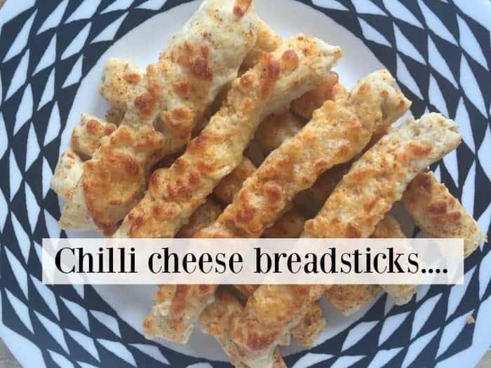 chilli cheese breadsticks