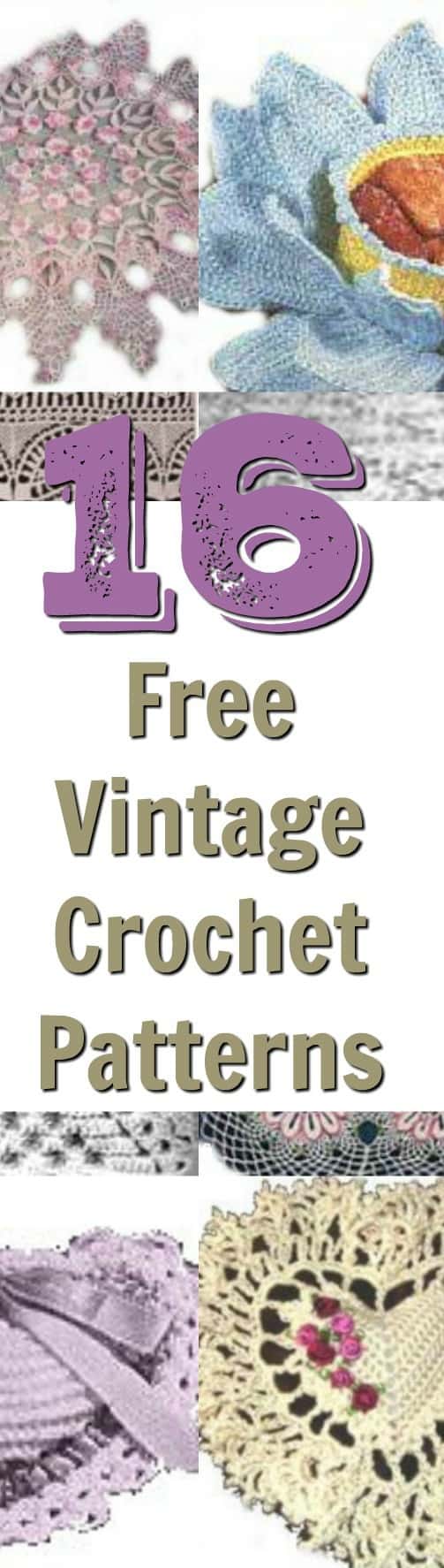 16 vintage crochet patterns - yours for free!