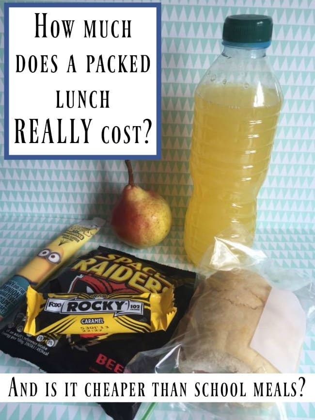 Just how much does a packed lunch really cost, and is it cheaper than school meals. Here's a typical breakdown of a packed lunch that I might make for my two and the cost of it all compared to school meals.