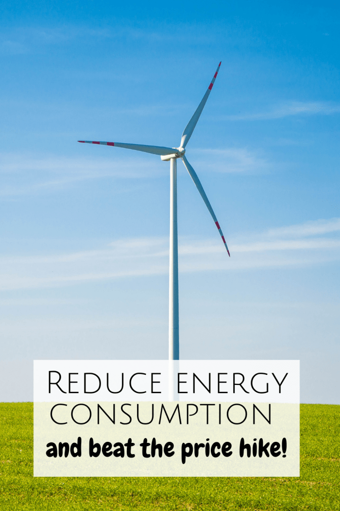 Reduce energy consumption to beat the price hike