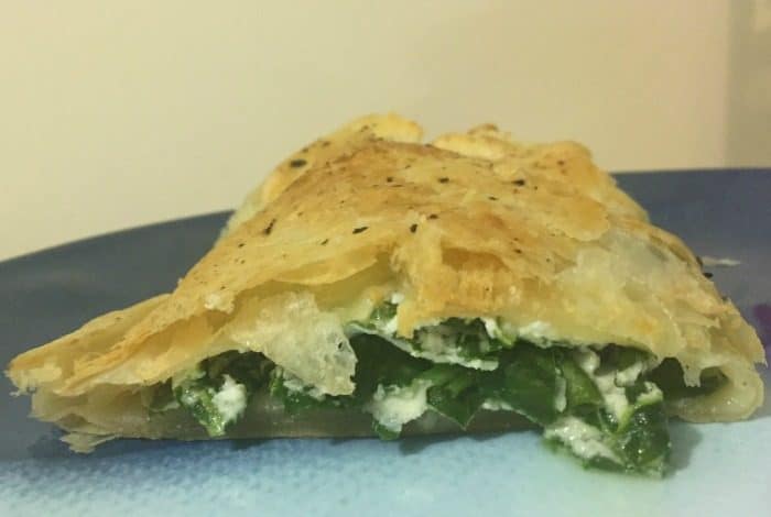 Spinach and ricotta puff pastry